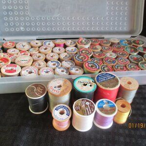 VINTAGE COATS & CLARK THREAD LOT-70 SPOOLS